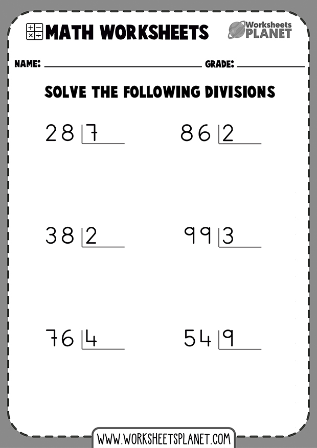 Divisions Problems No Remainder
