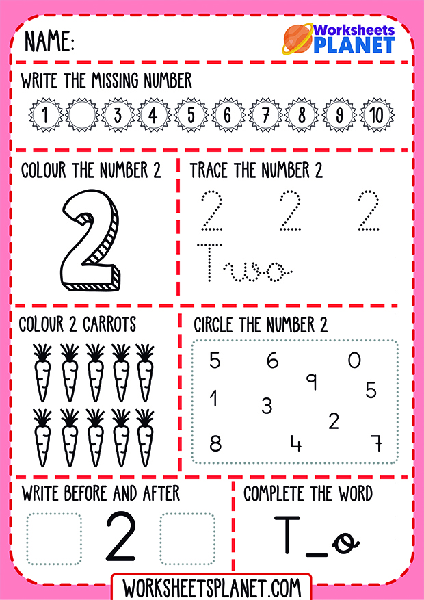 Number 0 10 In English Worksheet