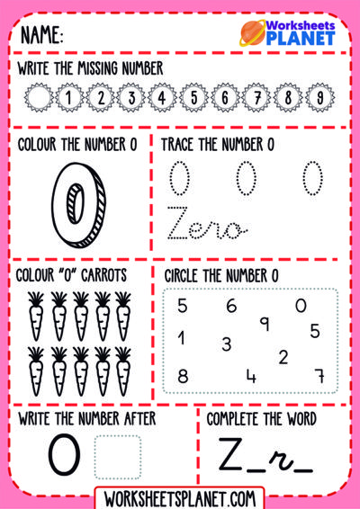 learning-numbers-zero-worksheet