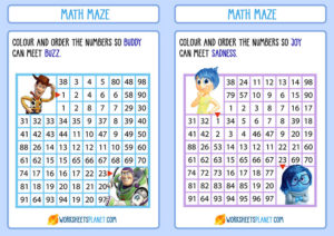Math Maze Worksheets
