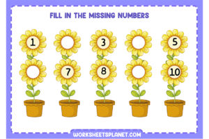 Missing Numbers Activities