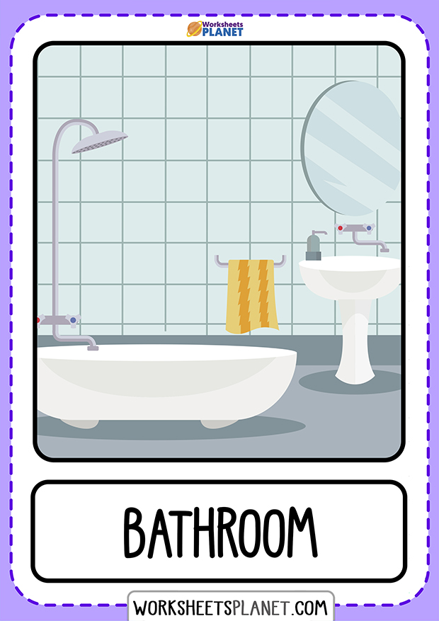 Parts Of The House Bathroom Vocabulary