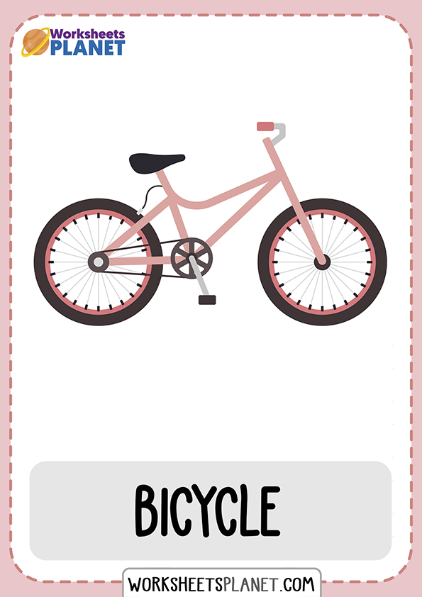 Vehicles Vocabulary Flashcards