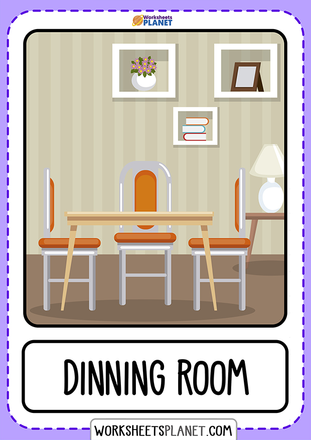 Rooms in a House – ESL Flashcards