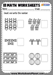 Counting Worksheets For Preschool