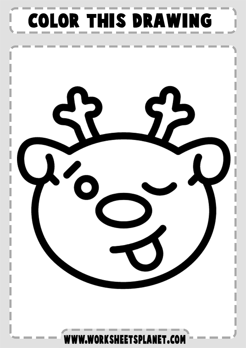 Cute Animal Coloring Pages For Kids