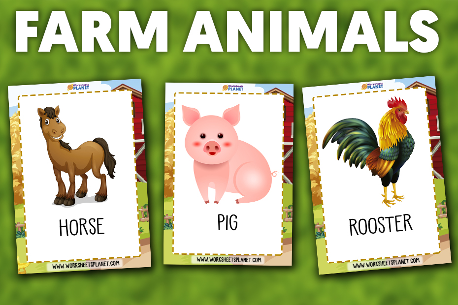Farm Animals Vocabulary Flashcards | ESL Resources
