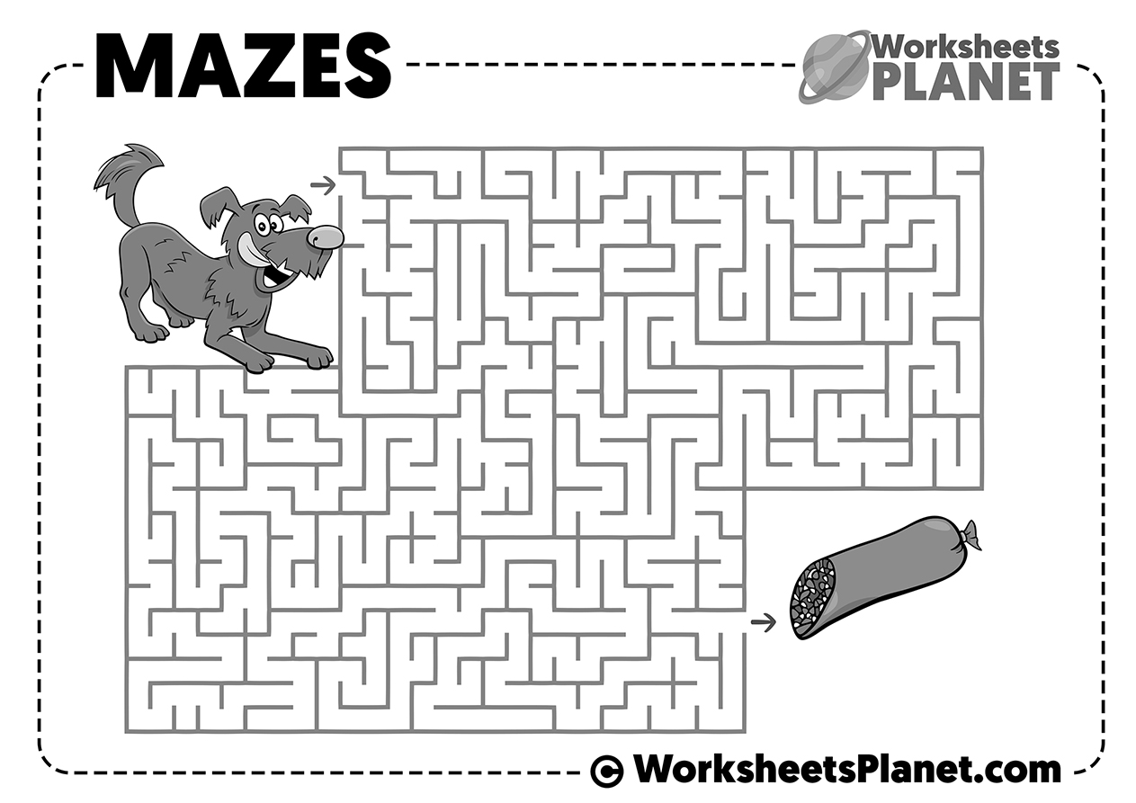 Free Easy Printable Mazes for Kids