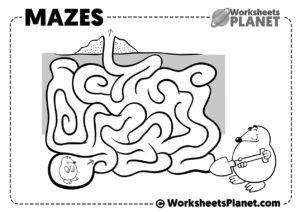 Printable Maze For 4 Years Old