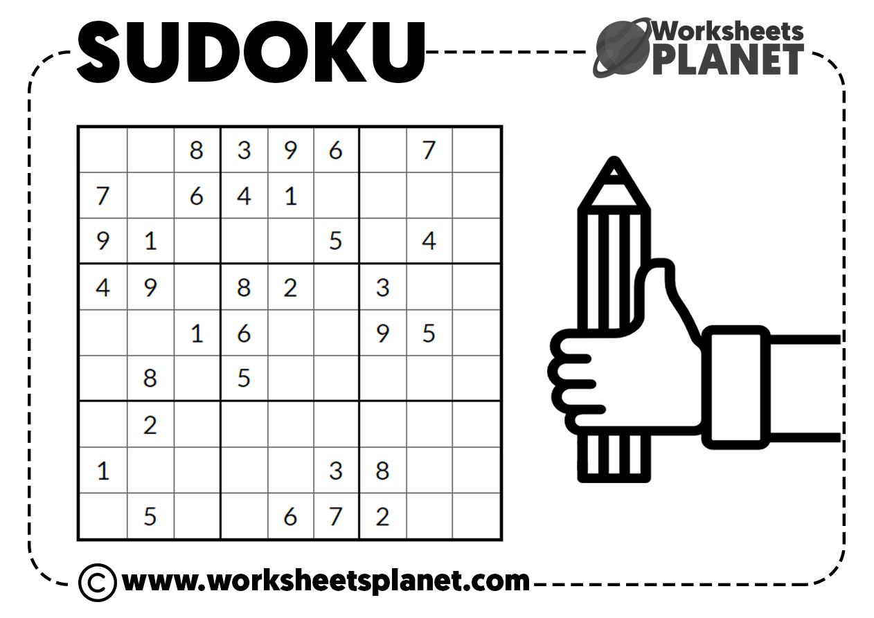 Free Printable Sudoku Puzzles for kids  Sudoku puzzles, Sudoku, Sudoku  printable