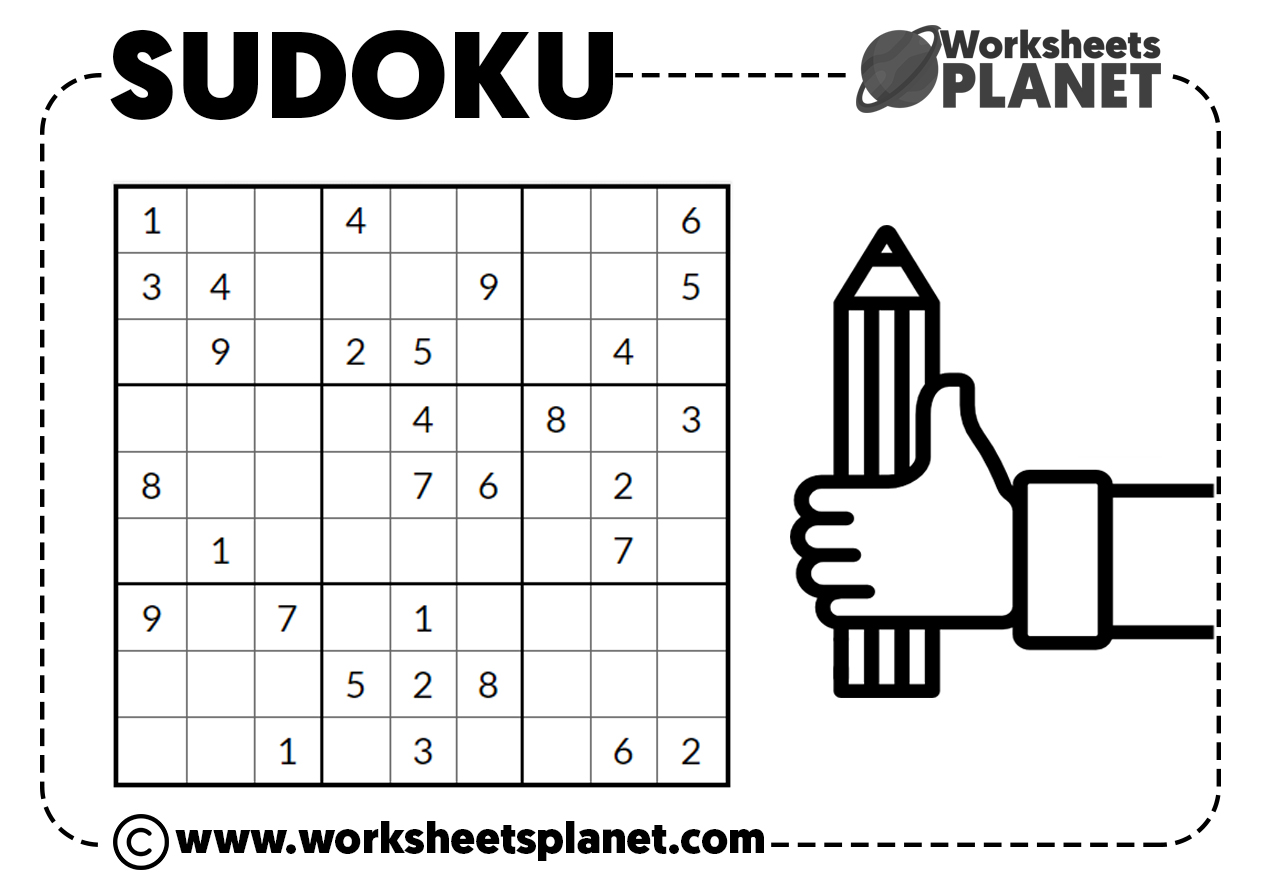 Free Sudoku Puzzle  Sudoku puzzles, Sudoku, Sudoku printable