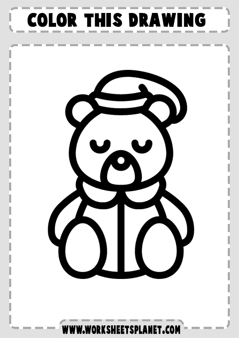 Teddy Bear Coloring Pages