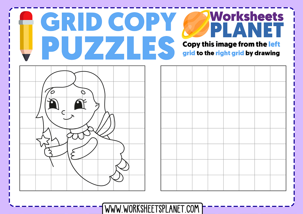 Grid Drawing For Kindergarten