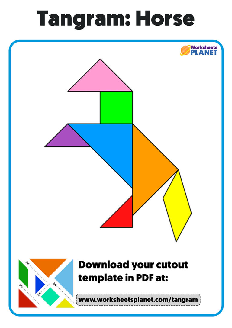Animal Tangram Shapes For Kids Ready For Print Set
