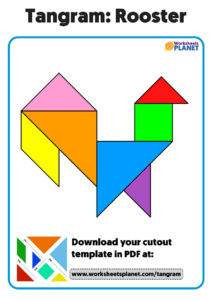 Tangram Rooster