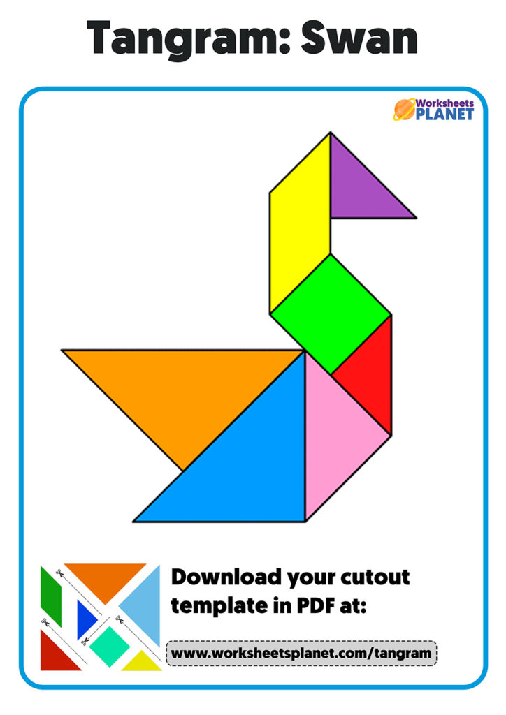 Animal Tangram Shapes For Kids Ready for Print Set