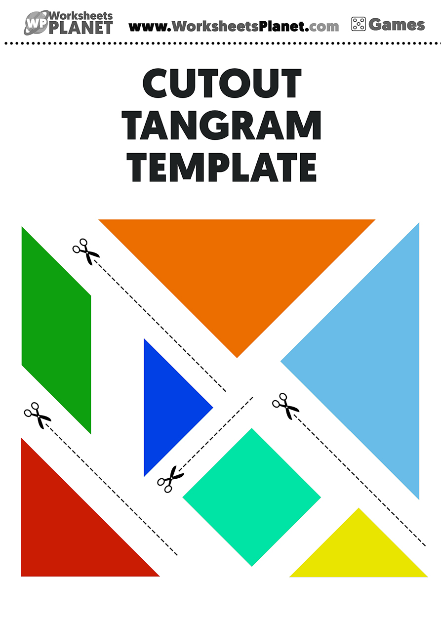 Tangram Template Cutout Template