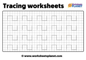 Tracing Kindergarten Worksheets