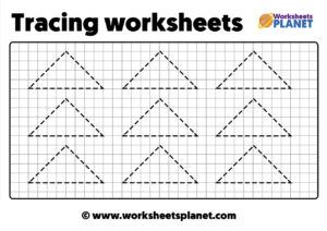 Triangle Tracing Worksheets