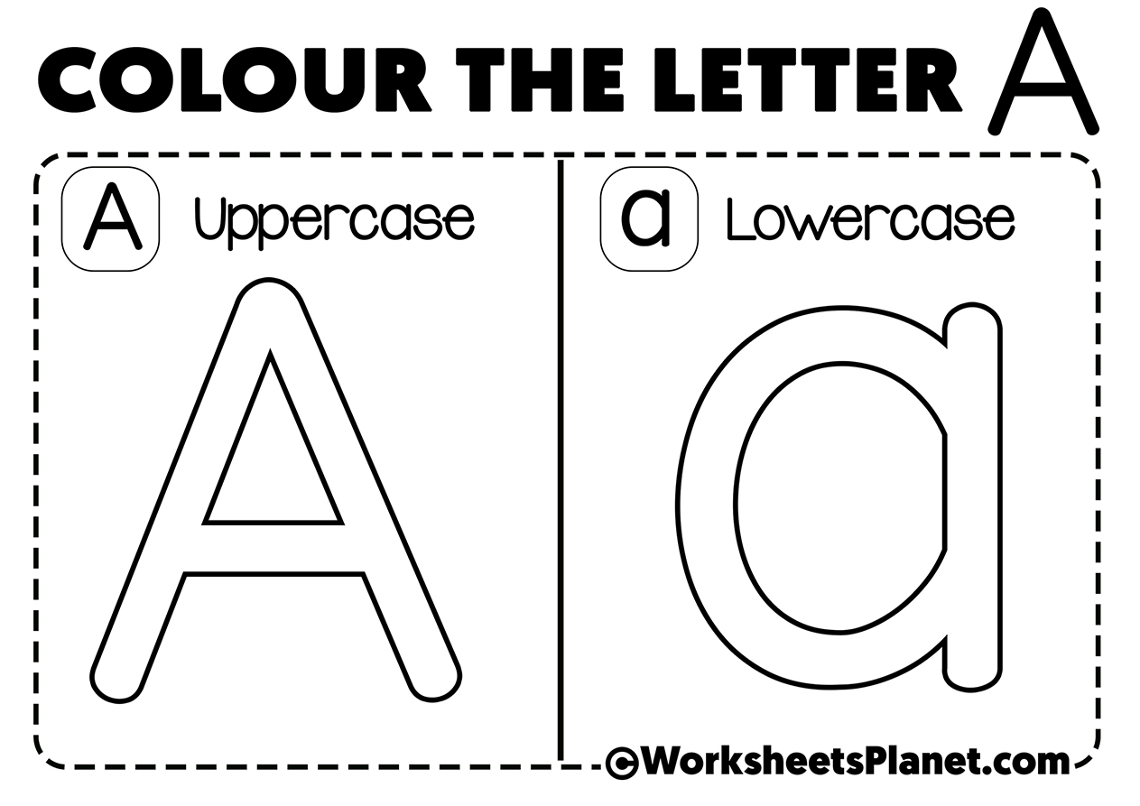 Letter A For Coloring