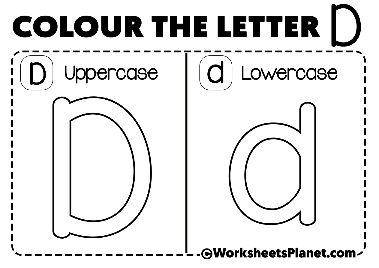 Letter D For Coloring