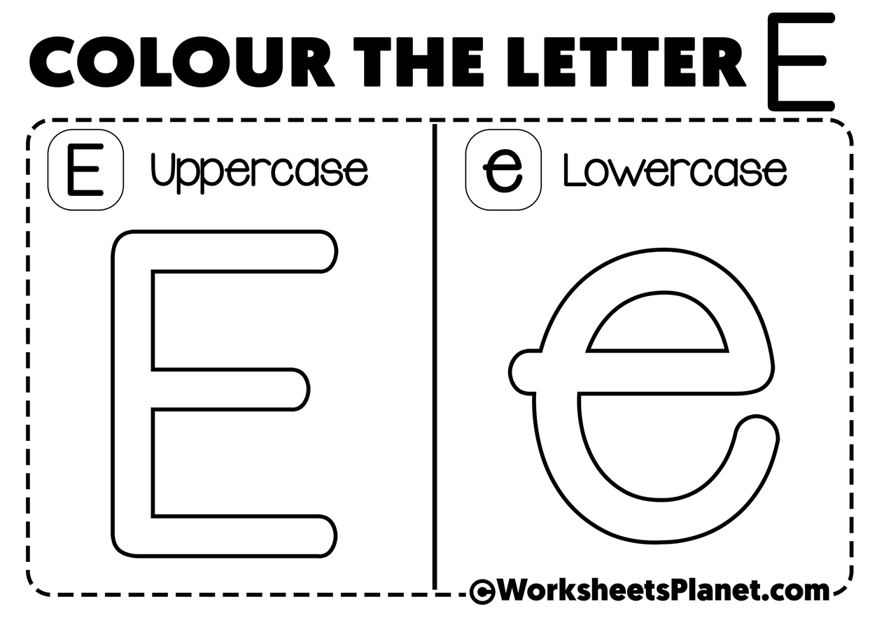 Letter E For Coloring