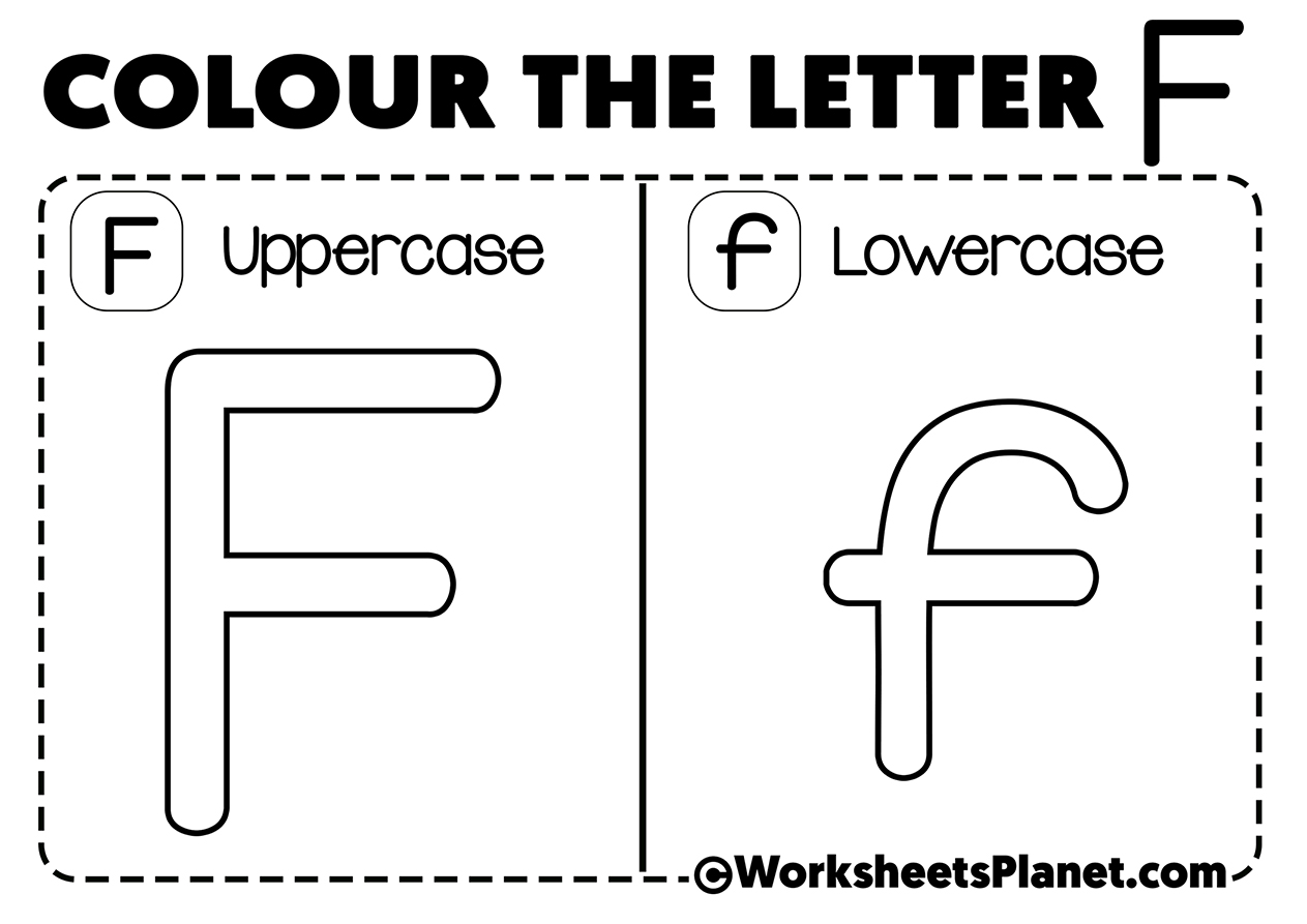 Letter F For Coloring