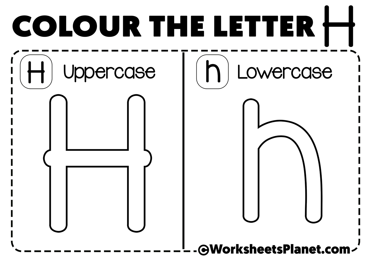 Letter H For Coloring