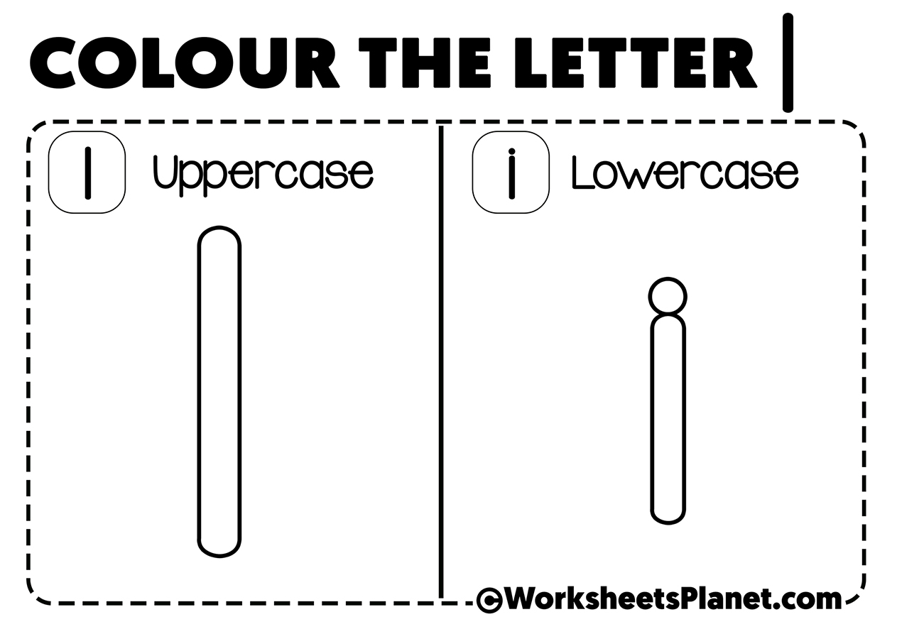 Letter I For Coloring