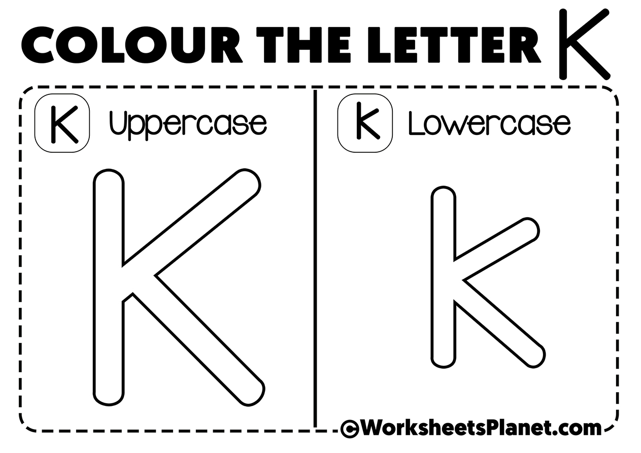 Letter K For Coloring