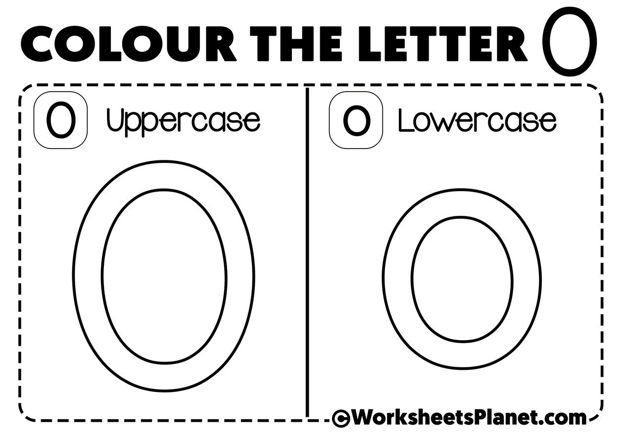 Letter O For Coloring