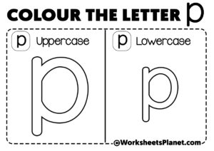 Letter P For Coloring