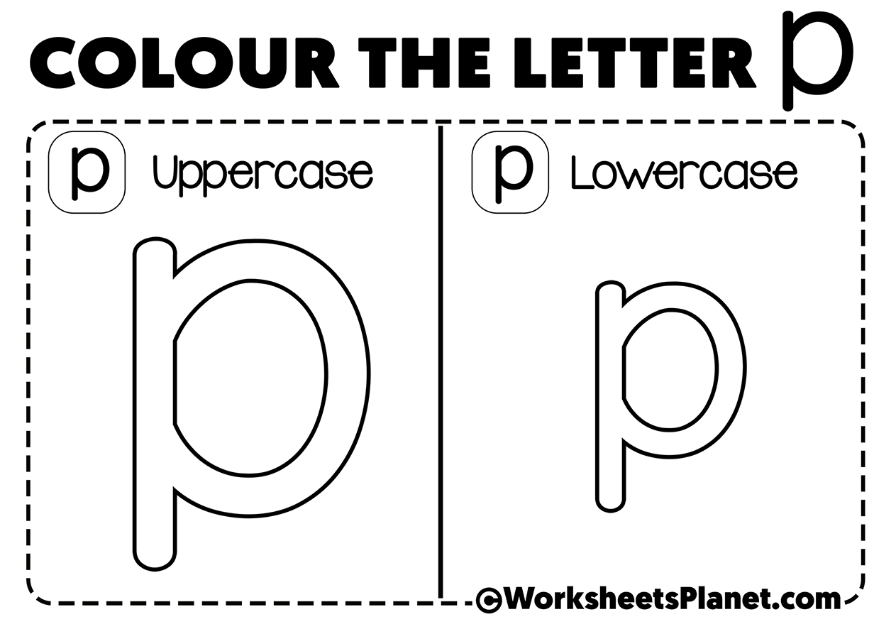 Letter P For Coloring