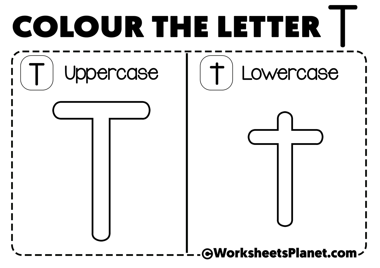 Letter T For Coloring