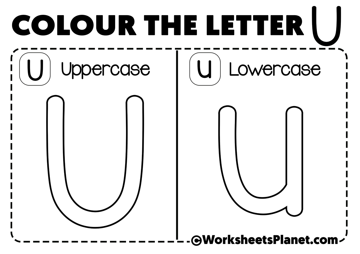 Letter U For Coloring