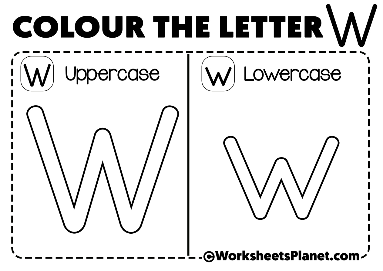 Letter W For Coloring
