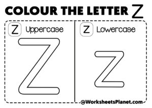 Letter Z For Coloring