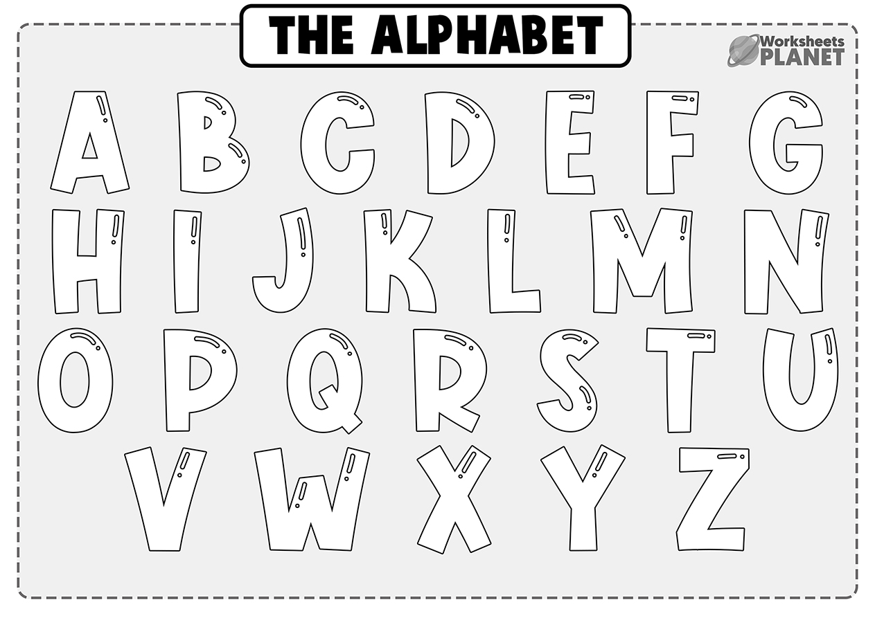 Alphabet Coloring Pages for Kids   Ready to Print and Color