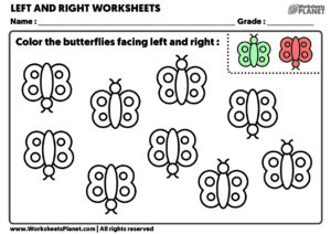 LEFT and RIGHT Worksheets for Kindergarten | Ready to Print