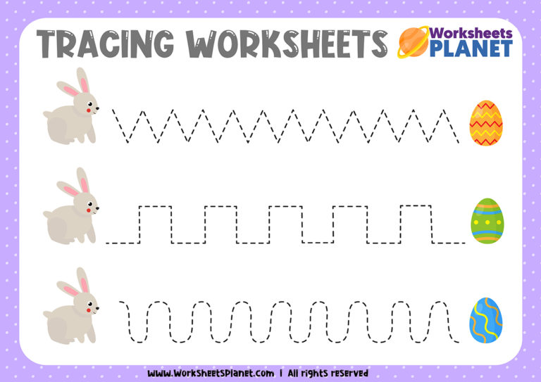 Printable Tracing Activities For Preschoolers