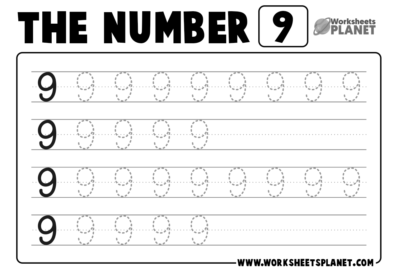 Tracing Numbers Worksheets For Kindergarten READY TO PRINT