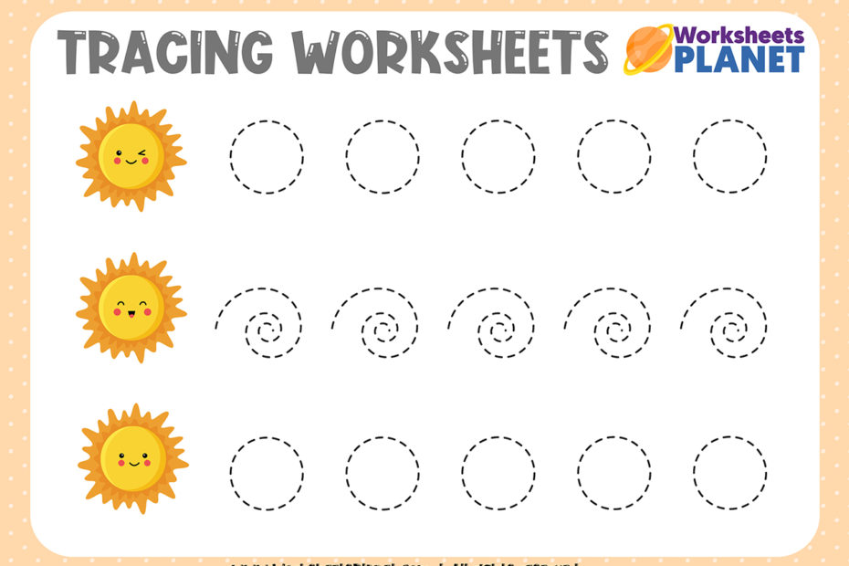 Tracing Worksheets For Toddlers
