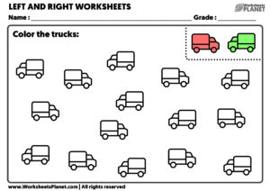 LEFT and RIGHT Worksheets for Kindergarten | Ready to Print
