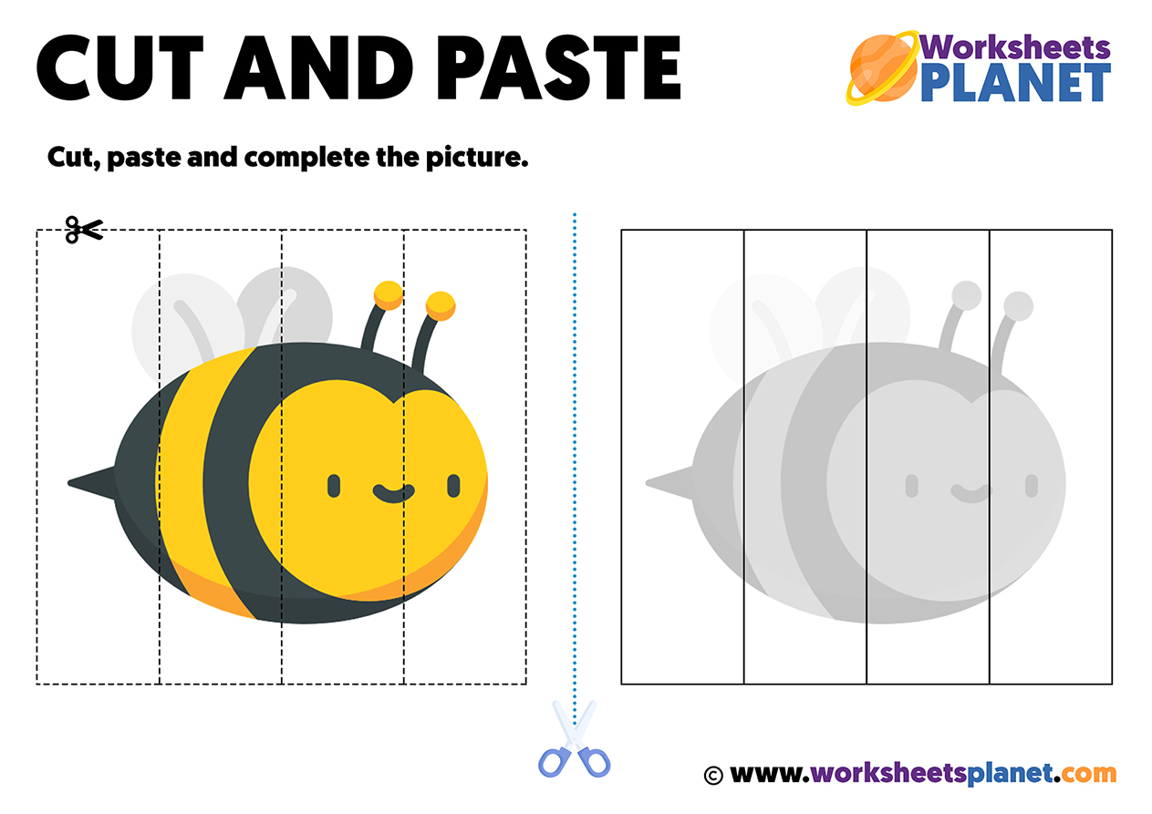 Cut And Paste Activities For Kindergarten