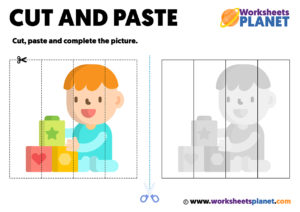 Cut and Paste Printable Worksheets for Kids | Ready to Print