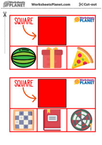 Learning Shapes Flashcards Square