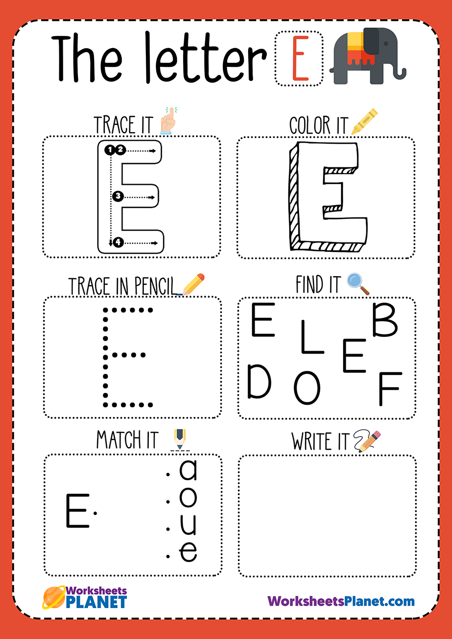 letter-e-worksheet