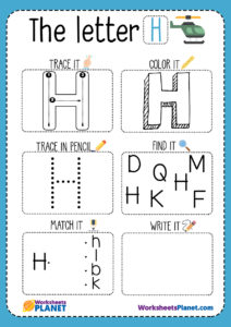 Letter H Worksheet