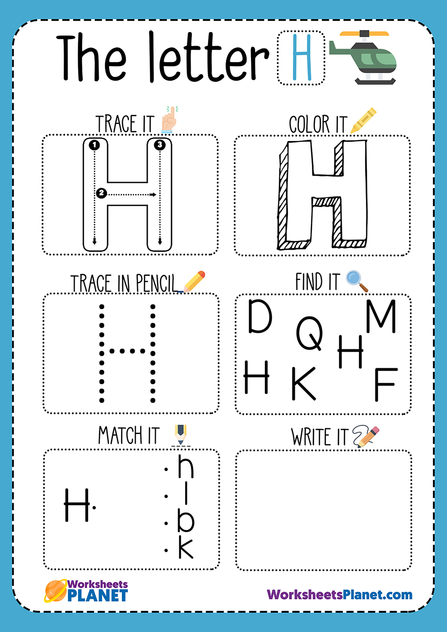 Letter H Worksheet