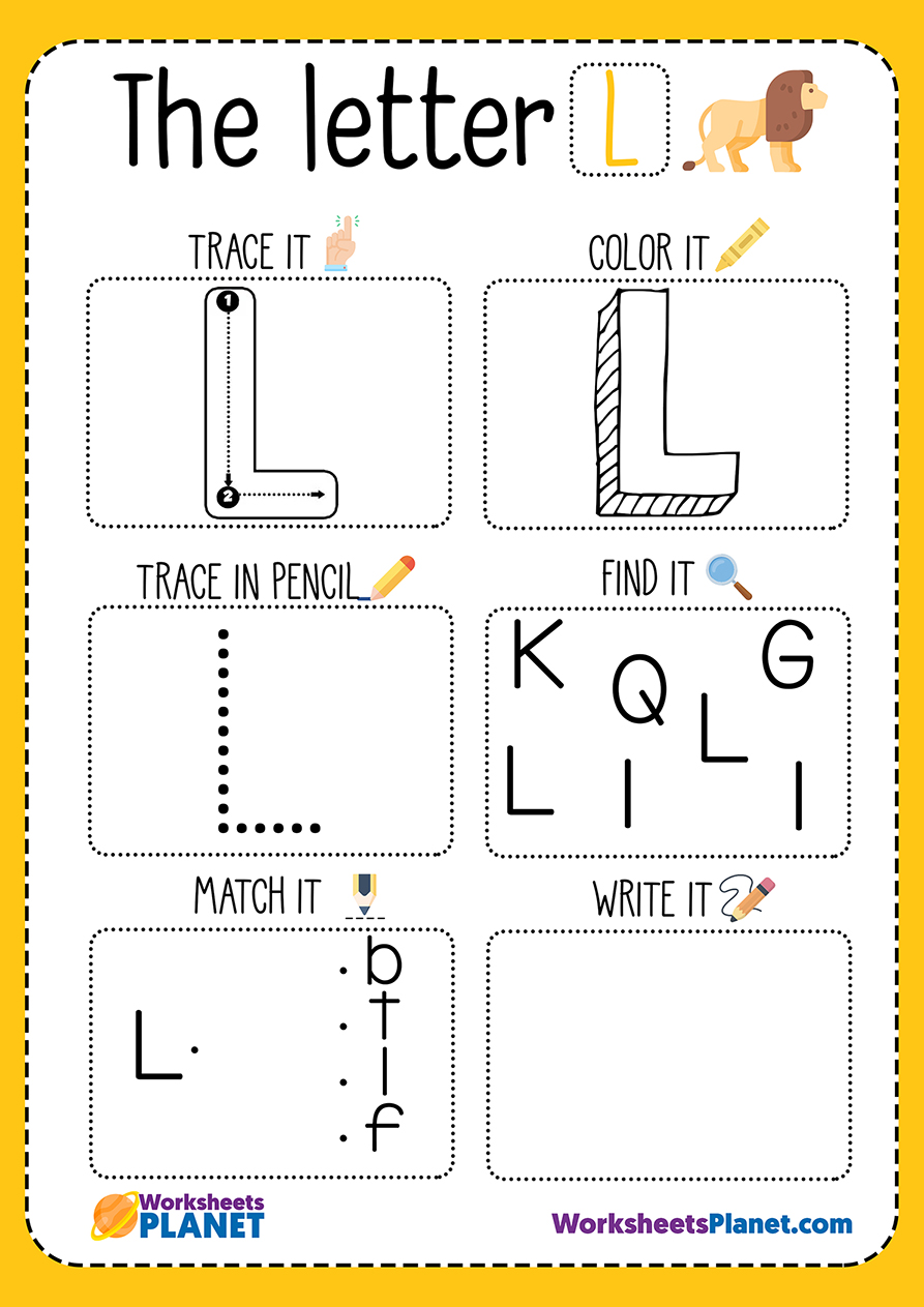 Free Printable Letter L Worksheets